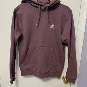 Adidas Men's Maroon Hoodie Sweater